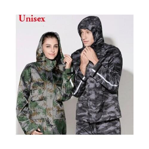 Couples Style Military Camouflage Raincoat Women Rain Coat Men Waterproof Outdoor capa de chuva impermeables para lluvia mujer