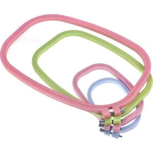 1Pcs high quality embroidery hoop ABS plastic sewing accessories hand sewing tools embroidery stretching tools