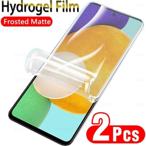 2PCS Matte Hydrogel Film For Samsung Galaxy A52 6.5" Display Frosted Protective Film For samsung a52 a 52 5G Screen Protector