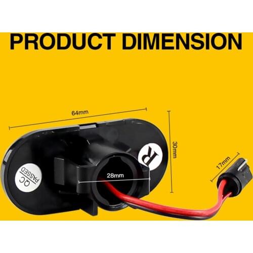 2pieces LED Turn Signal Side Marker Light For Dacia Duster Dokker Lodgy Renault Megane 1 Clio1 2 KANGOO ESPACE Smart