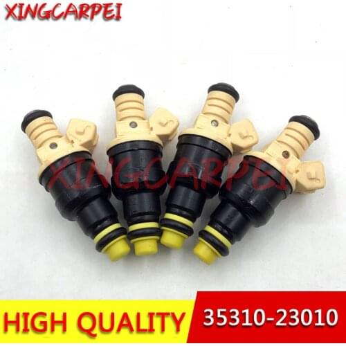 4pcs 35310-23010 Fuel Injector For Hyun-dai Elantra Elantra 1996~1998 Tiburon 1997 1.8L L4 OEM 35310-23010 9250930018 3531023010