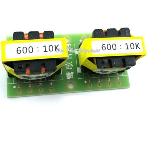 600: 10K permalloy audio isolation transformer, balanced and unbalanced conversion audio isolator