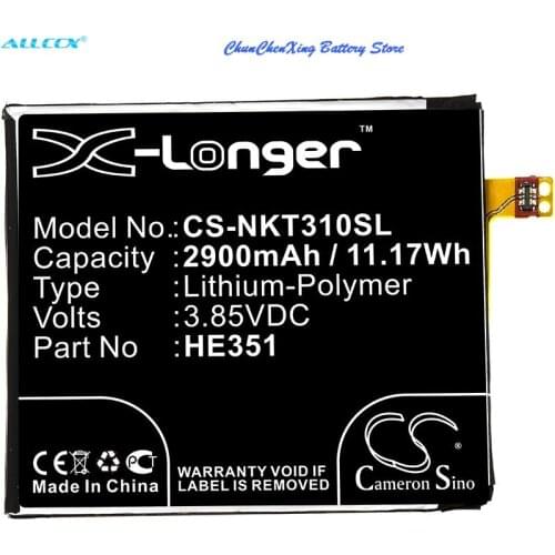 Cameron Sino 2900mAh Battery HE351 for Nokia 3.1, TA-1049, TA-1057, TA-1063, TA-1070, TA-1074