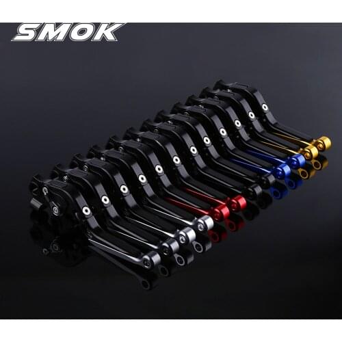 SMOK Motorcycle Accessories CNC Aluminum Adjustable Folding Extendable Brake Clutch Levers For KYMCO AK550 AK 550 2017 2018