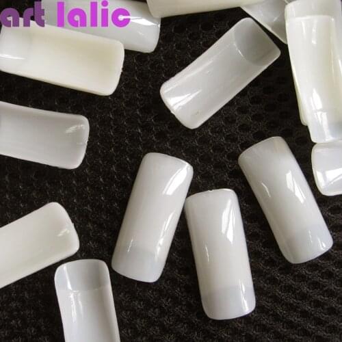 Artlalic Brand New 500 Pcs Art Square NATURAL False Nail Tips 10 sizes Hot Sale Finger