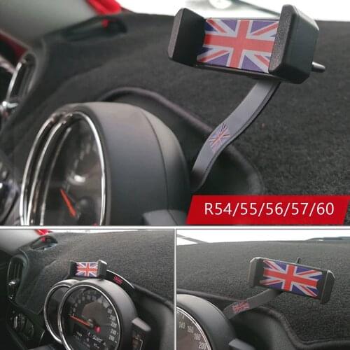 Car Union Jack Car Cell Phone Mount Folding GPS Holder For Mini Cooper F54/55/56/57/60 Car Auto Accessories Stand