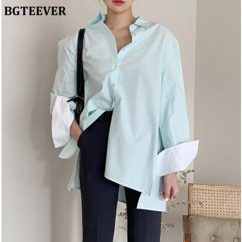 BGTEEVER Women's Oversized Shirts