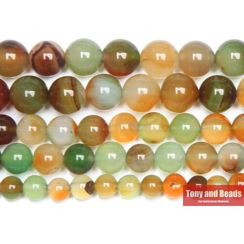 Peacock Agates Round Gem Loose Strand Beads 15" Strand 6 8 10 12MM Pick Size For Jewelry Making