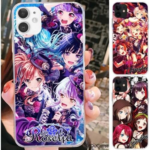 BanG Dream Anime Phone Case For iPhone 12 11 Pro Max XS 8 7 6 6S Plus X 5S SE 2020 XR 12 Mini case