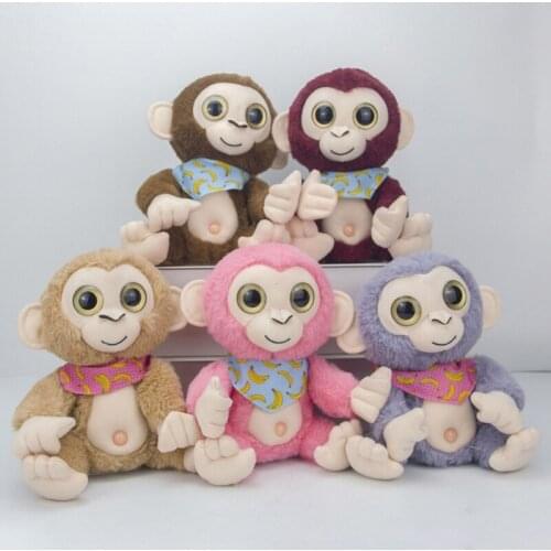 Electric Plush Toy Monkey Speaking Repeat Swing Dacing Electronic Stuffed Animal Doll Kids Gift