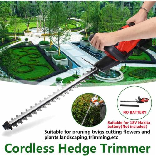 18V Electric Trimmer Brussless Cordless Hedge Trimmer Weeding Shear Electric Pruning Saw Garden Power Tool For Makita battery