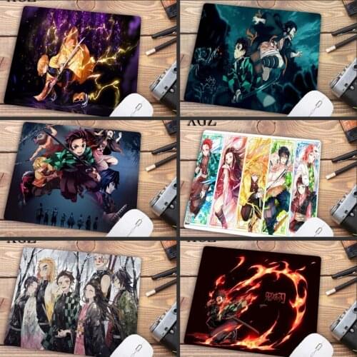 XGZ Big Promotion Anime Demon Slayer Kimetsu No Yaiba Design Pattern Game Mousepad Free Shipping 22X18CM Mouse Pad Keyboards Mat