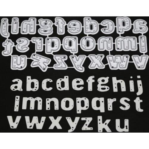 Lowercase Letters Alphabet Metal Cutting Dies Stencil DIY Scrapbooking Album Stamp Paper Card Embossing Craft Decor