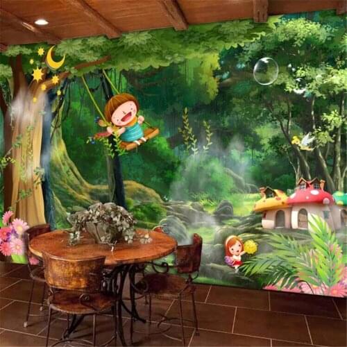 Milofi Dream Forest Dream Wood Vakre barnerom Kid Room veggmaleri