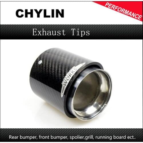 1 PCS 3K Carbon Top Quality Exhaust Muffler Tips for MINI Cooper S R55 R56 R57 R58 R59 R60 R61 F54 F56 F57 F60