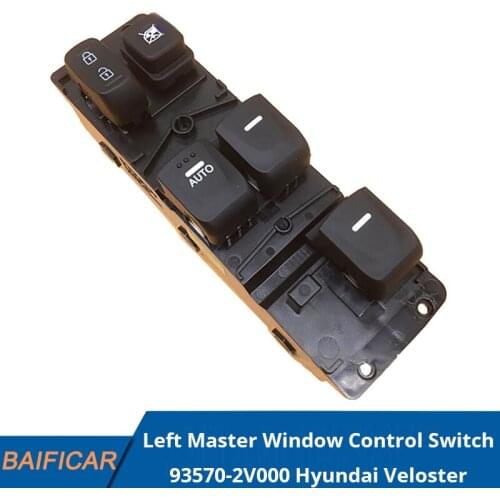 Baificar Brand New Genuine Left Master Window Control Switch 93570-2V000 For Hyundai Veloster 2012-2017