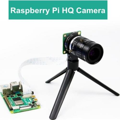 Official Raspberry Pi HQ Camera Module 1230W Pixels 6MM Wide Angle Len/HD Telephoto Lens Camera Module with Free Triple