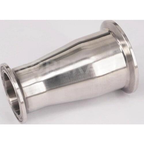 2" Tri Clamp Turn to 1.5" Tri Clamp Reducer 304 Stainless Steel Sanitary Pipe Fitting Connector For Homebrew