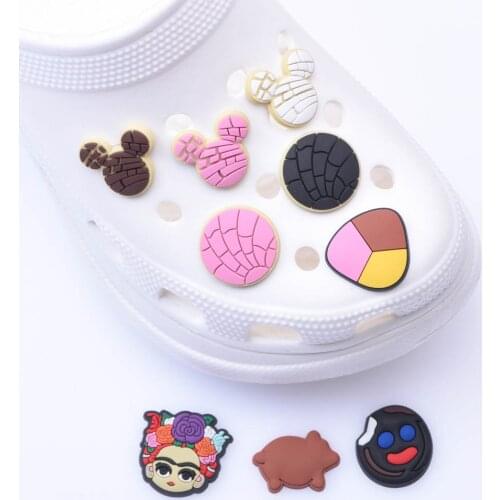 1pcs Soft PVC JIBZ Charms Childrens cartoon shoes Accessories Decorations Clogs Button Charm for Sandals and Bracelets