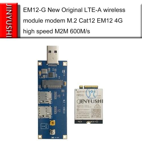 Quectel EM12-G New Original LTE-A wireless module With USB 3.0 adapter M.2 Cat12 EM12 4G high speed M2M 600M/s