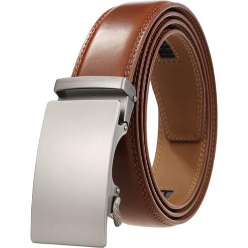 CETIRI 24 style men belt leather belt men automatic buckle high quality male Fashion jeans chain stretch solid luxury brand