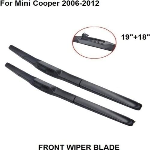 Wiper Blade For Mini Cooper 2006-2012 19"+18" Car Accessories For Auto Cars Rubber Windscreen Windshield Blade