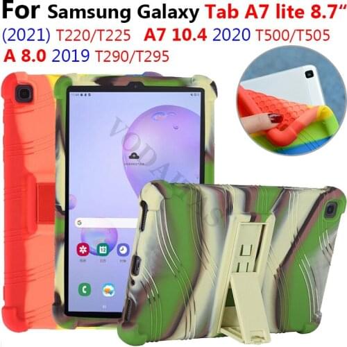 Silicon Shockproof Cover Case for Samsung Galaxy Tab A7 10.4" T500 T505 Tab A7 Lite 8.7"2021 T220 T225 A 8.0 T290 T295 Case