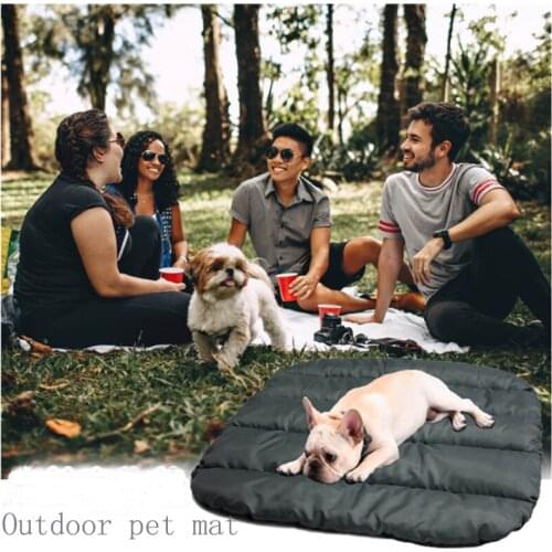 Foldable Pet Mats Soft Outdoor Dog Bed Blankets Portable Dog Cushions Mat Durable Pet Kennel Portable Dog Bed Couch Pet Supplies