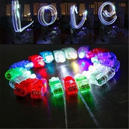 LED Finger Lights 100 Pack Finger Ring Glow Sticks for Kids Adults Bright Party Favors Party Supplies for Holiday Light