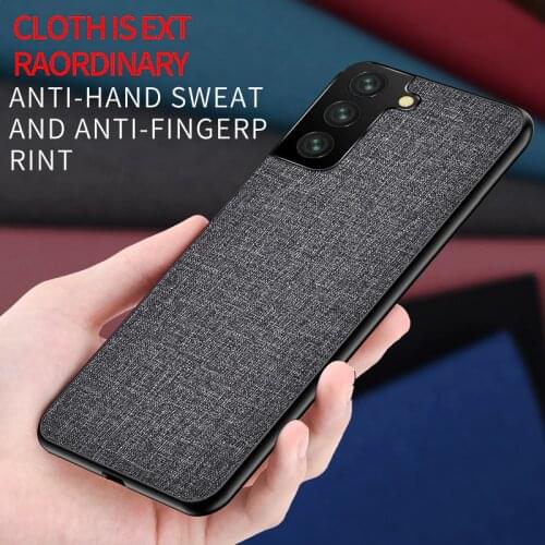 Fiber Cloth Hybrid Case For Samsung Galaxy S21 Ultra Plus S20 FE Note 20 Ultra A71 A51 5G A41 A31 A21S A81 A91 M51 Case Cover