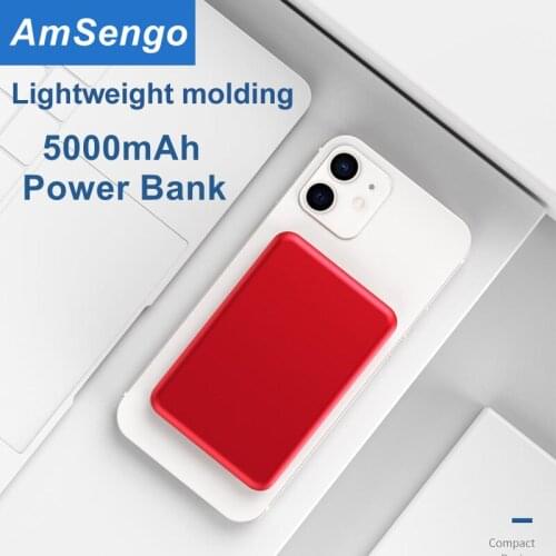 5000mAh Magnetic Wireless Fast charging powerbank For Magsafe Power Bank Charger For iphone 12 12Pro Magnet Mobile Phone Battery