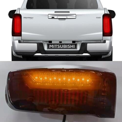 2PCS For Mitsubishi L200 Triton 2019 2020 Car styling pickup Taillight Tail Light LED Rear Lamp DRL Brake Signal Reverse