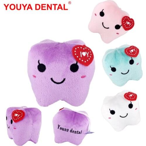2pc 8x10cm Cute Doll Stuffed Toys Plush Dolls Kids For Girls Boys Couples Kawaii Tooth Shape Young Dental Soft Toys Dentist Gift