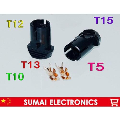 20 sets 2 Pin,car Instrument lamp socket,car width lamp,T5 T10 T12 T13 T15 Universal lamp holder for car,truck ect