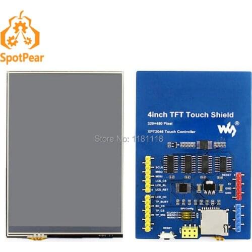 4inch Touch LCD Shield for Arduino, 480x320 resolution