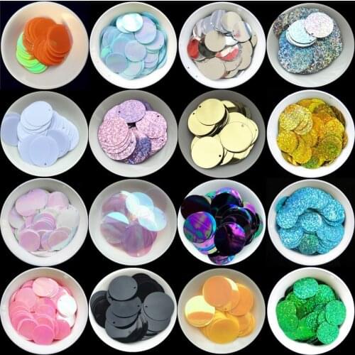 6mm 8mm 10mm 20mm 30mm Flat Round Loose Sequins Paillettes Sewing Wedding Crafts, Women DIY Accessory, Lentejuelas Para Coser