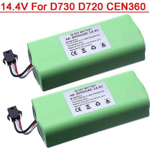 14.4V 3000MAH battery For Ecovacs Mirror CEN360 Seebest D730 D720 Vacuum Cleaner Robot 14.4v nimh rechargeable battery Packs