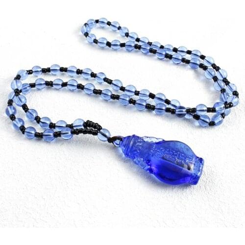 Asia temple master Buddhist Amulet pocket travel efficacious Mascot Auspicious Buddha Shurangama Mantra PING AN Crystal Pendant