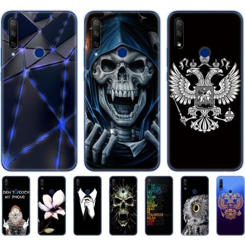 Case for huawei honor 9x Case cover Silicon Soft TPU coque for huawei honor 9x premium Fingerprint Hole Russian 5.69 inch black