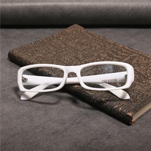 Cubojue White Reading Glasses Men Women 1.25 1.75 1.5 2.0 2.5 2.75 3.75 4.5 4 Diopter Eyeglasses Frames Male Unisex Narrow Nerd
