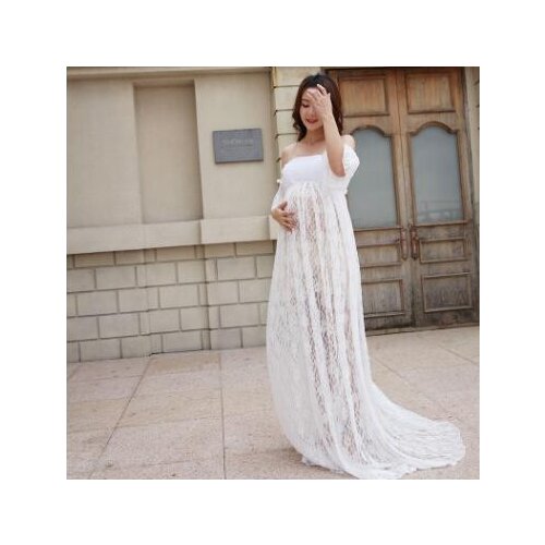 Elegant lace dress Maternity coat photography props dress maternity clothes Pregnancy Fantasy Photo props dress Maternity
