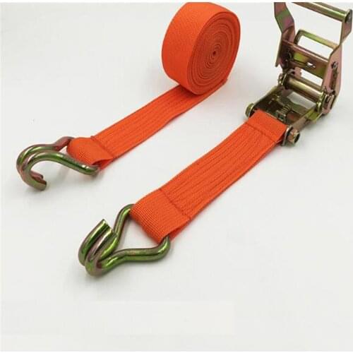 Cargo bundle with tensioner fixed tightener rope retractor double hook webbing section 3.8CM1 meter