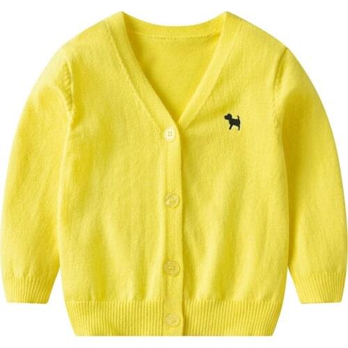 Spring Baby Cardigan Boy Clothing Boys Girls Children Knitted Cardigan Kids Long Sleeve Sweater