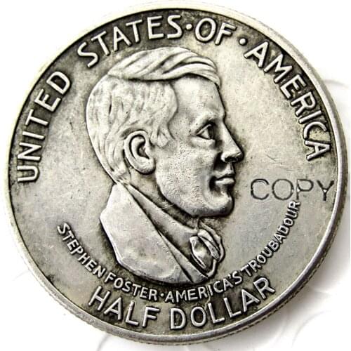 USA 1936 Cincinnati Commemorative Half Dollar Silver Plated Copy Coin