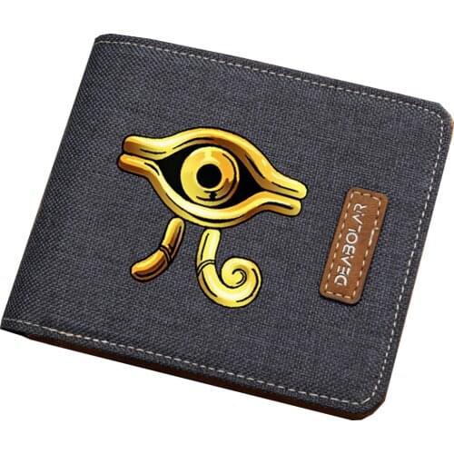 Game anime Yu Gi Oh wallet Men women short printing Carteira Bifold wallet teenagers student coin Card purse