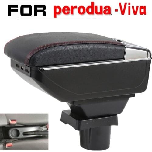 Leather Car Armrest For Perodua V Arm Rest Rotatable saga