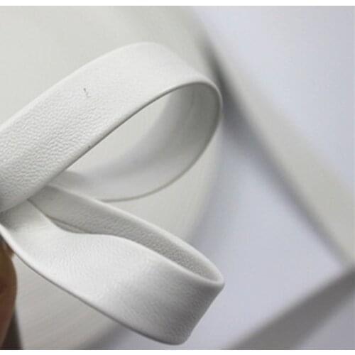 Sisi Crafts Tape 1cm Flat Faux Leather White PU Ribbon Cord Bias 3/8" Sewing DIY Hair Bow Collar Handmade Accessory Material