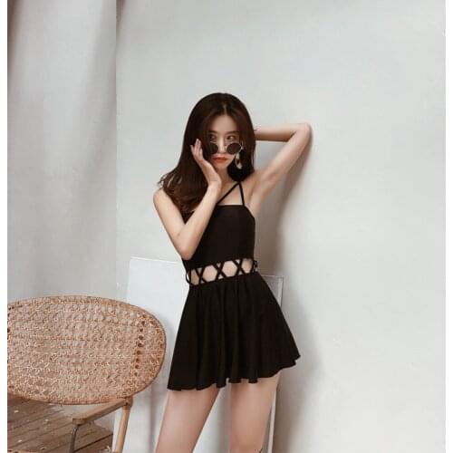 May High Waisted Swimsuit Monokini Japanese Melting Push Up Plavky Women Piece Swimwear Female Covering Super Hollow Skirt Waist