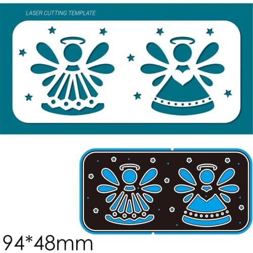 Metal Cutting Dies Angel New Scrapbook Paper Decoration Template Embossing DIY Paper Card Craft 94*48mm
