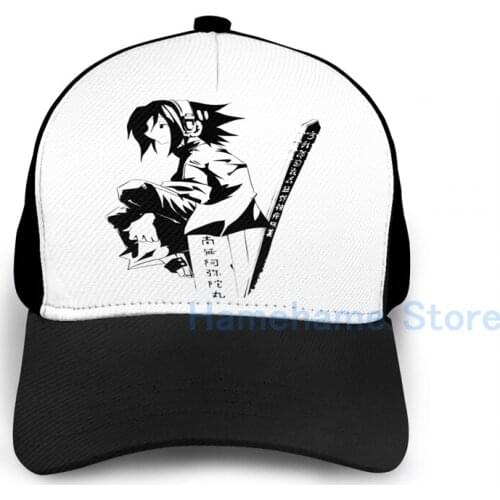 Fashion Shaman King Yoh [Black] Basketball Cap men women Graphic print black Unisex adult hat